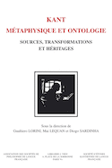 Kant : métaphysique et ontologie